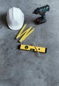 Home renovation and DIY tools still life